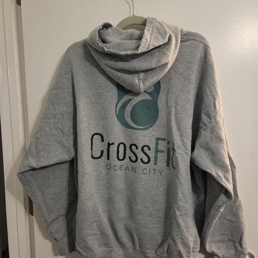 Grey Hoodie Crossfit Ocean City